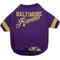 Show in main carousel: Pets First NFL Dog & Cat Stripe T-Shirt, Baltimore Ravens, Large slide 1 of 6
