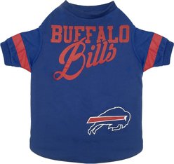 Pets First NFL Dog & Cat Stripe T-Shirt, Buffalo Bills, Large