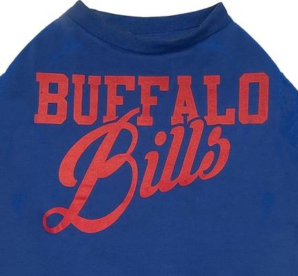 Show full view: Pets First NFL Dog & Cat Stripe T-Shirt, Buffalo Bills, Large slide 4 of 6