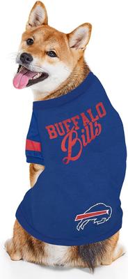 Show full view: Pets First NFL Dog & Cat Stripe T-Shirt, Buffalo Bills, Large slide 3 of 6