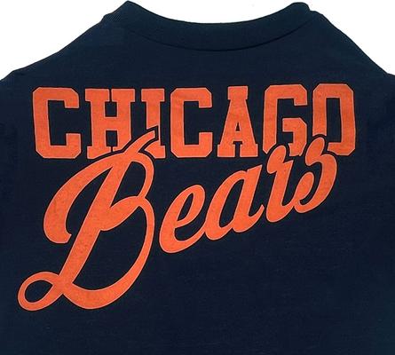 Show full view: Pets First NFL Dog & Cat Stripe T-Shirt, Chicago Bears, Large slide 5 of 7