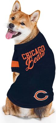 Show full view: Pets First NFL Dog & Cat Stripe T-Shirt, Chicago Bears, Large slide 4 of 7