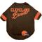 Show in main carousel: Pets First NFL Dog & Cat Stripe T-Shirt, Cleveland Browns, Small slide 1 of 6