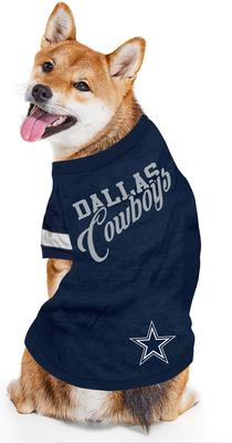 Show full view: Pets First NFL Dog & Cat Stripe T-Shirt, Dallas Cowboys, Medium slide 3 of 6