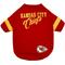 Show in main carousel: Pets First NFL Dog & Cat Stripe T-Shirt, Kansas City Chiefs, Medium slide 1 of 6