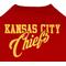 Show in main carousel: Pets First NFL Dog & Cat Stripe T-Shirt, Kansas City Chiefs, Medium slide 4 of 6
