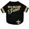 Show in main carousel: Pets First NFL Dog & Cat Stripe T-Shirt, New Orleans Saints, Large slide 1 of 5