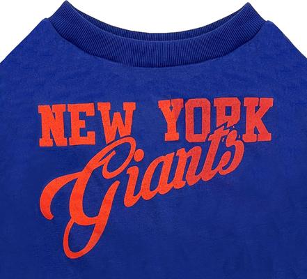 Show full view: Pets First NFL Dog & Cat Stripe T-Shirt, New York Giants, Small slide 4 of 6