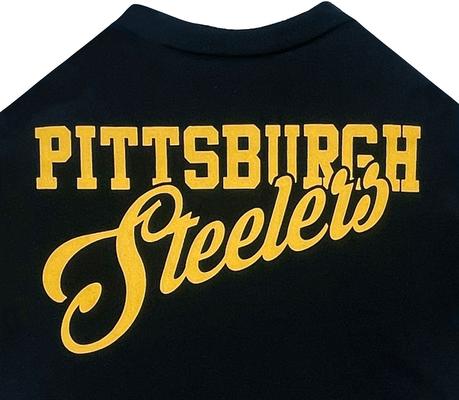 Show full view: Pets First NFL Dog & Cat Stripe T-Shirt, Pittsburgh Steelers, Medium slide 4 of 6