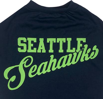 Show full view: Pets First NFL Dog & Cat Stripe T-Shirt, Seattle Seahawks, Large slide 4 of 6