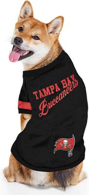 Show full view: Pets First NFL Dog & Cat Stripe T-Shirt, Tampa Bay Buccaneers, Large slide 3 of 6