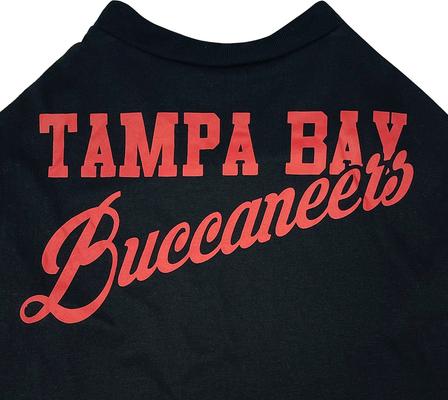 Show full view: Pets First NFL Dog & Cat Stripe T-Shirt, Tampa Bay Buccaneers, Large slide 4 of 6