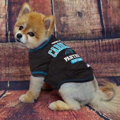 Show full view: Pets First NFL Dog & Cat T-Shirt, Carolina Panthers, Medium slide 3 of 6