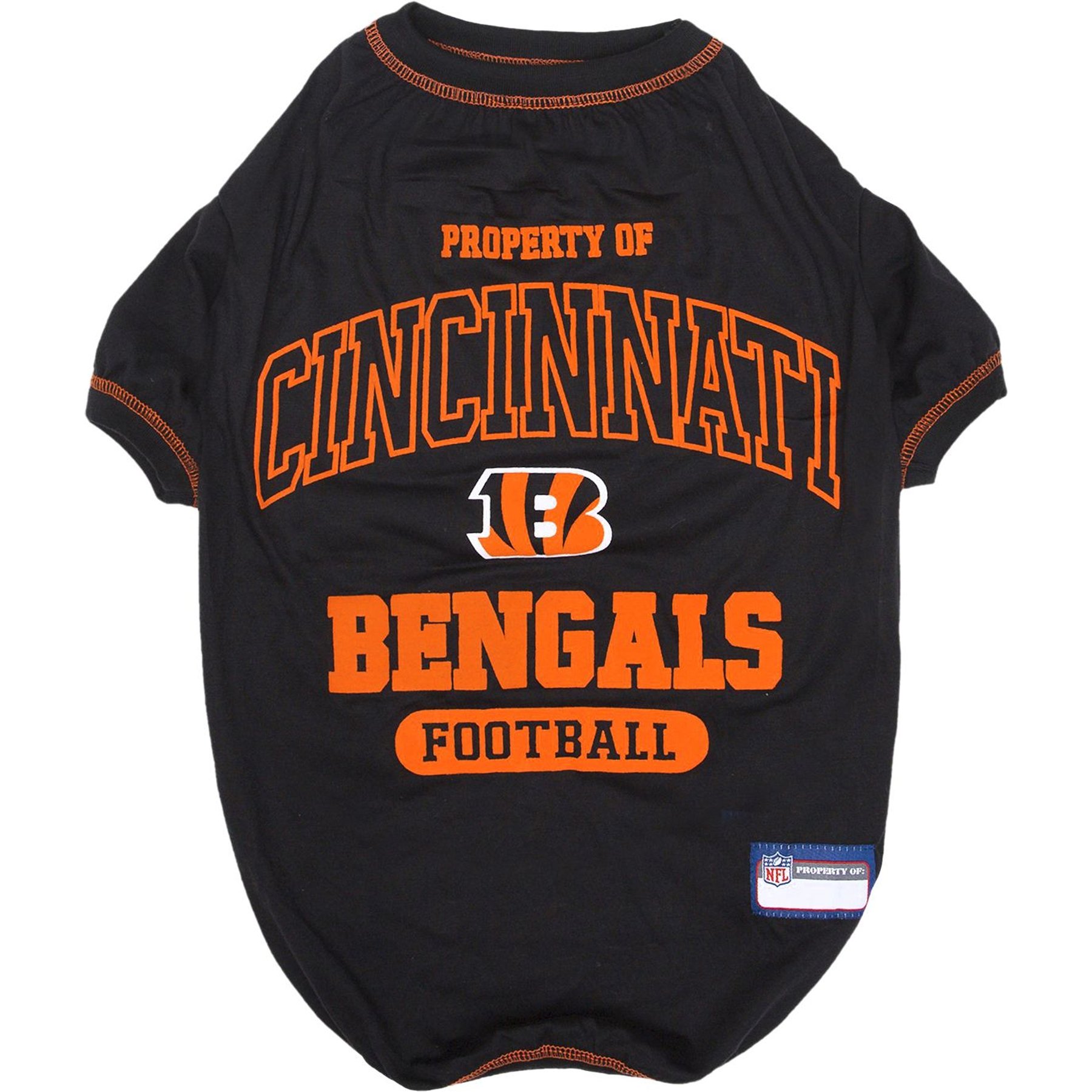 Pets First NFL Dog & Cat T-Shirt, Cincinnati Bengals, Large