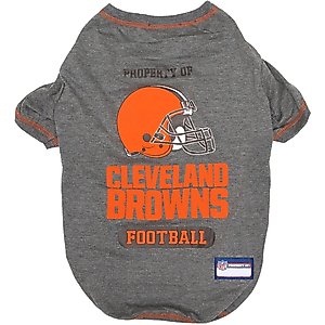 Pets First NFL Dog & Cat T-Shirt, Cleveland Browns, Small
