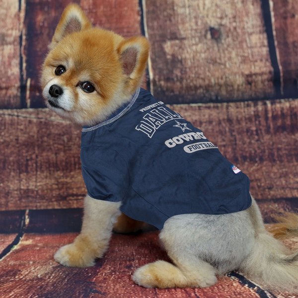Show full view: Pets First NFL Dog & Cat T-Shirt, Dallas Cowboys, Small slide 3 of 6