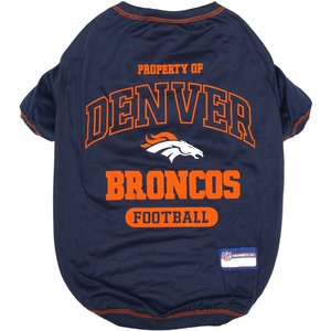 Pets First NFL Dog & Cat T-Shirt, Denver Broncos, Large