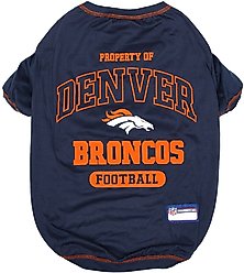 Pets First NFL Dog & Cat T-Shirt, Denver Broncos, Medium