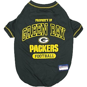 Pets First NFL Dog & Cat T-Shirt, Green Bay Packers, Large