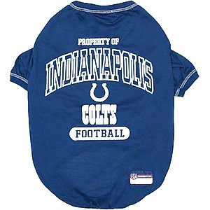 Pets First NFL Dog & Cat T-Shirt, Indianapolis Colts, Medium