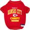 Show in main carousel: Pets First NFL Dog & Cat T-Shirt, Kansas City Chiefs, Large slide 1 of 6