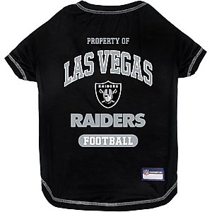 Pets First NFL Dog & Cat T-Shirt, Las Vegas Raiders, Large