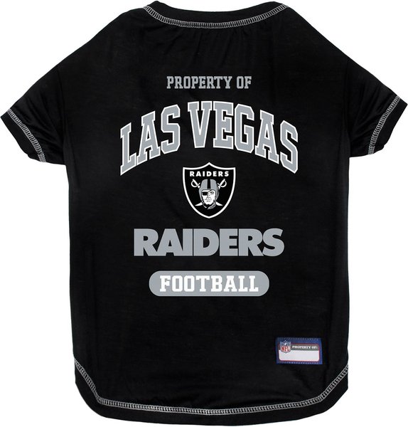 Show full view: Pets First NFL Dog & Cat T-Shirt, Las Vegas Raiders, Medium slide 1 of 5