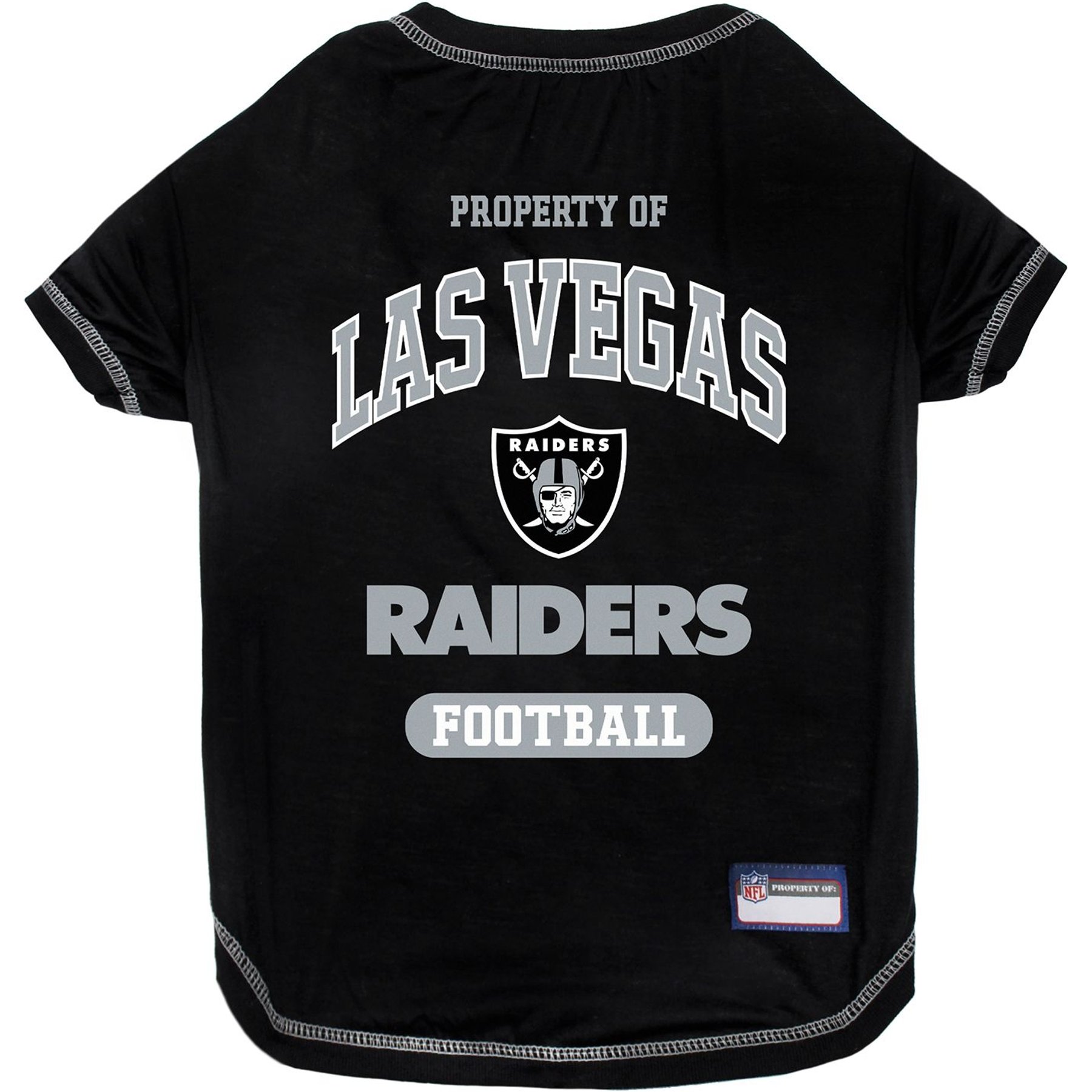 Pets First NFL Dog & Cat T-Shirt, Las Vegas Raiders, Small
