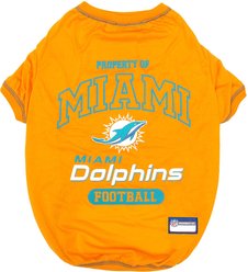Pets First NFL Dog & Cat T-Shirt, Miami Dolphins, Medium slide 1 of 4