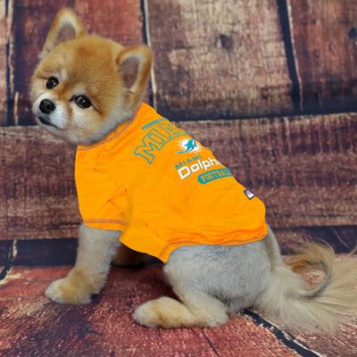 Show full view: Pets First NFL Dog & Cat T-Shirt, Miami Dolphins, X-Small slide 4 of 7