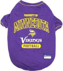 Pets First NFL Dog & Cat T-Shirt, Minnesota Vikings, Medium