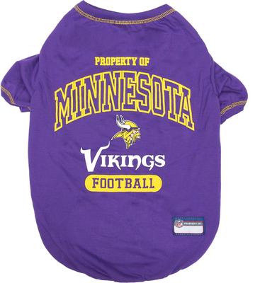Show full view: Pets First NFL Dog & Cat T-Shirt, Minnesota Vikings, Medium slide 5 of 7