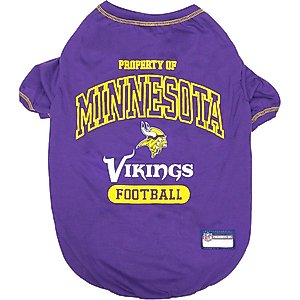 Pets First NFL Dog & Cat T-Shirt, Minnesota Vikings, Small