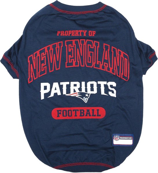 Show full view: Pets First NFL Dog & Cat T-Shirt, New England Patriots, Medium slide 1 of 6