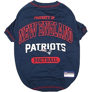 Pets First NFL Dog & Cat T-Shirt, New England Patriots, Small