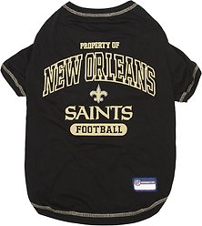 Pets First NFL Dog & Cat T-Shirt, New Orleans Saints, Medium