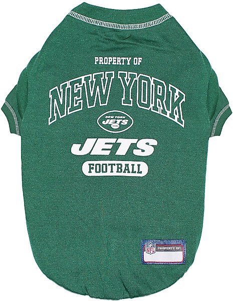 Show full view: Pets First NFL Dog & Cat T-Shirt, New York Jets, Small slide 1 of 6