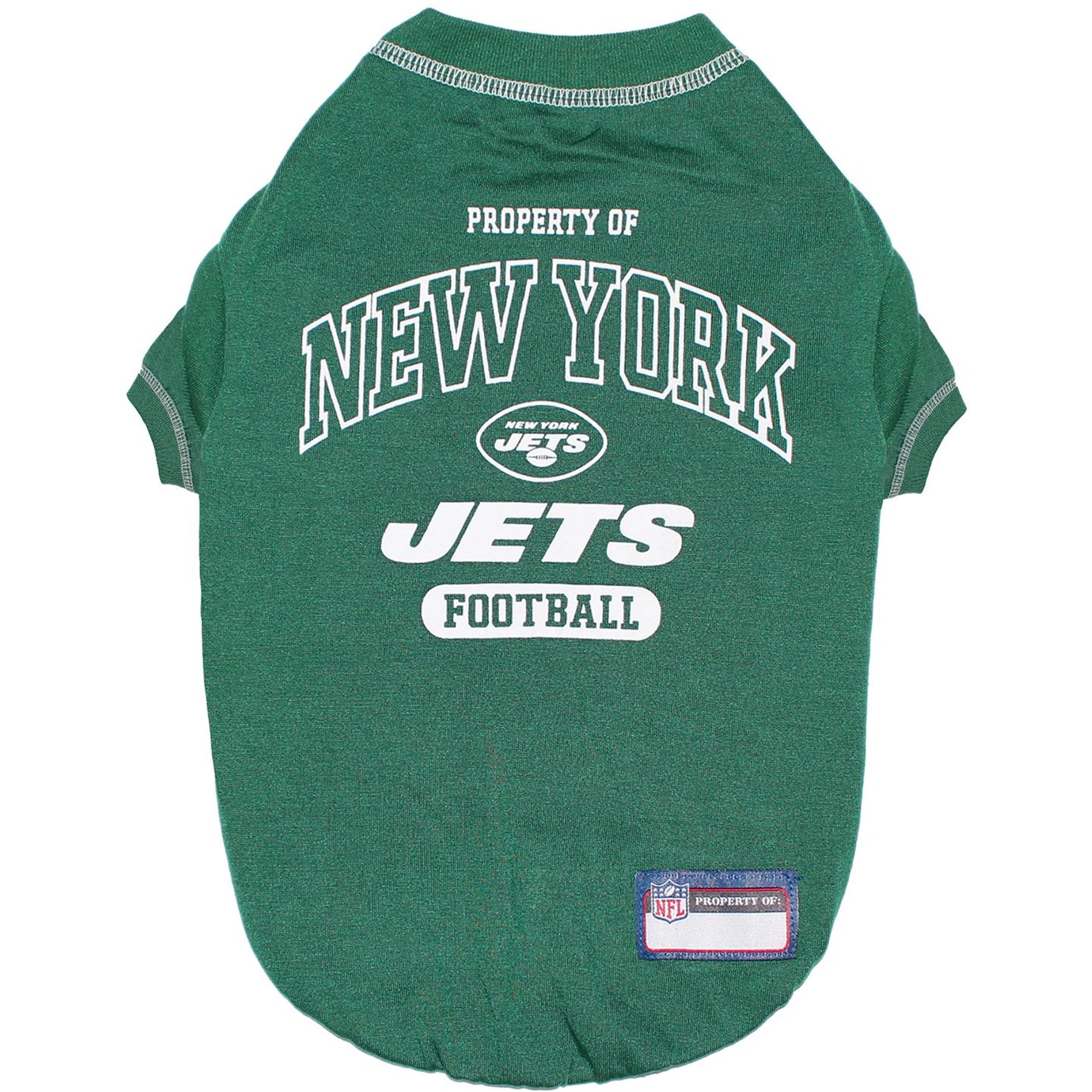 Pets First NFL Dog & Cat T-Shirt, New York Jets, X-Small