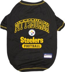 Pets First NFL Dog & Cat T-Shirt, Pittsburgh Steelers, Medium