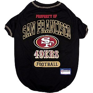 Pets First NFL Dog & Cat T-Shirt, San Francisco 49ers, X-Small