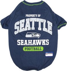 Pets First NFL Dog & Cat T-Shirt, Seattle Seahawks, Medium