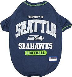 Pets First NFL Dog & Cat T-Shirt, Seattle Seahawks, Small