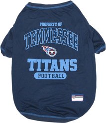Pets First NFL Dog & Cat T-Shirt, Tennessee Titans, Medium