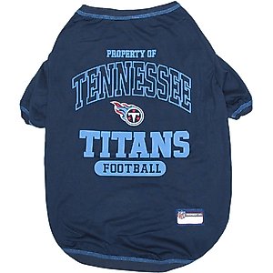 Pets First NFL Dog & Cat T-Shirt, Tennessee Titans, Medium