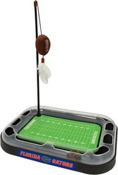 Pets First NFL Football Field Cat Scratcher Toy with Catnip, Florida Football