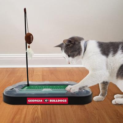 Show full view: Pets First NFL Football Field Cat Scratcher Toy with Catnip, Georgia Football slide 4 of 6