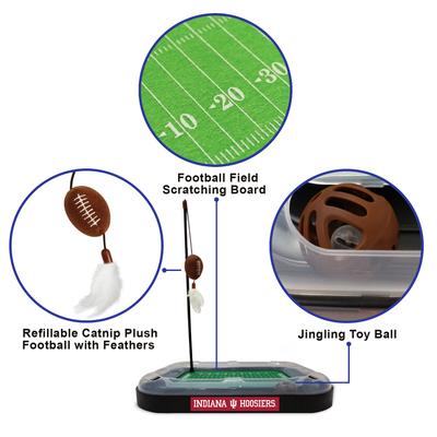 Show full view: Pets First NFL Football Field Cat Scratcher Toy with Catnip, Indiana Football slide 4 of 7
