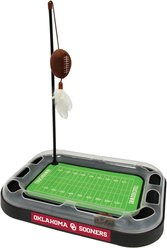 Pets First NFL Football Field Cat Scratcher Toy with Catnip, Oklahoma Football slide 1 of 5