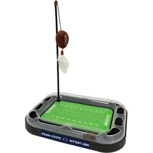Pets First NFL Football Field Cat Scratcher Toy with Catnip, Penn State Football