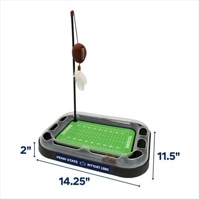 Show full view: Pets First NFL Football Field Cat Scratcher Toy with Catnip, Penn State Football slide 2 of 6